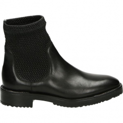 Botki - 03D004 NERO. Czarne botki damskie na zamek Venezia, ze skóry. Za 239,00 zł.