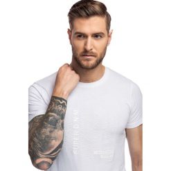 T-shirt BIAGIO TSBS000070. Białe t-shirty męskie Giacomo Conti, m, z nadrukiem, z bawełny, bez kołnierzyka. Za 99,00 zł.