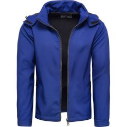 Softshell męski z kapturem niebieski Recea. Niebieskie kurtki męskie Recea, na jesień, xl, bez wzorów, z poliesteru, klasyczne, z kapturem. Za 99,99 zł.