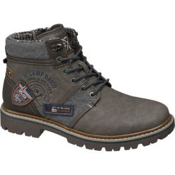 Kozaki męskie Venture by Camp David popielate. Szare buty zimowe męskie marki Venture by Camp David, z materiału, na zamek. Za 199,90 zł.