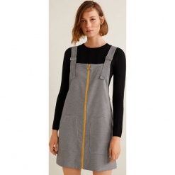 Mango - Sukienka Alpi. Szare sukienki mini Mango, na co dzień, l, z elastanu, casualowe, proste. Za 119,90 zł.