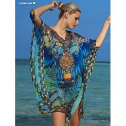 Tunika plażowa Sunflair Night Line 73806. Szare tuniki plażowe damskie SUNFLAIR, bez wzorów, bez rękawów. Za 239,00 zł.