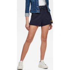 G-Star Raw - Szorty. Niebieskie szorty damskie G-Star RAW, s, bez wzorów, z bawełny, retro, z podwyższonym stanem. Za 329,90 zł.