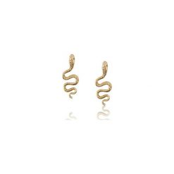 Kolczyki Snakes. Szare kolczyki damskie marki Aleksandra puchacz jewellery. Za 140,00 zł.