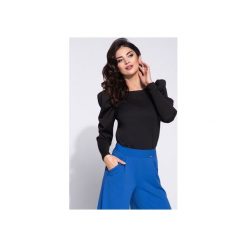 Elegancka bluzka damska z bufiastym rękawem. Czarne bluzki dziewczęce Bien fashion, bez wzorów, z tkaniny, bez kołnierzyka, bez rękawów, bez kaptura. Za 119,00 zł.