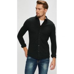 Premium by Jack&Jones - Koszula. Zielone koszule męskie Premium by Jack&Jones, m, bez wzorów, z bawełny, casualowe, z włoskim kołnierzykiem, z długim rękawem. W wyprzedaży za 79,90 zł.