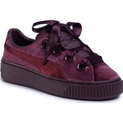 Sneakersy PUMA - Platform Kiss Velvet Wn's 367021 03 Winetasting/Gold. Fioletowe sneakersy damskie Puma, ze skóry ekologicznej. W wyprzedaży za 279,00 zł.