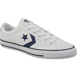 Converse Star Player 160558c 45 Białe. Białe buty sportowe męskie marki Converse, z syntetyku, bez zapięcia. W wyprzedaży za 239,99 zł.