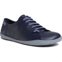 Półbuty CAMPER - Peu Cami K100249-013 Blue. Niebieskie półbuty męskie Camper, na co dzień, bez wzorów, ze skóry, eleganckie, bez zapięcia. Za 549,00 zł.