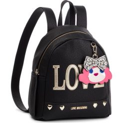 Plecak LOVE MOSCHINO - JC4254PP07KH0000 Nero. Czarne plecaki damskie Love Moschino, bez wzorów, ze skóry ekologicznej, eleganckie. Za 929,00 zł.