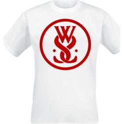 While She Sleeps Circle Logo T-Shirt biały. Białe t-shirty męskie While She Sleeps, l, bez wzorów, bez kołnierzyka. Za 74,90 zł.
