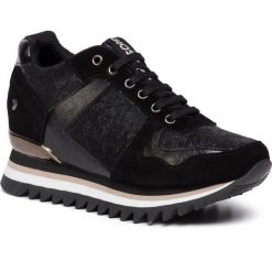 Sneakersy GIOSEPPO - Mertzig 56717 Black. Czarne półbuty damskie Gioseppo, z zamszu. Za 289,00 zł.