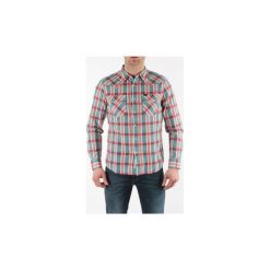 Koszule z długim rękawem Lee Koszula Męska ® 643IEKY Western Shirt Slim Fit. Szare koszule męskie Lee, m, bez wzorów, bez kołnierzyka, z długim rękawem. Za 199,00 zł.