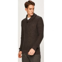Selected - Sweter. Szare swetry męskie Selected, s, bez wzorów, z bawełny, bez kołnierzyka, bez kaptura. W wyprzedaży za 159,90 zł.