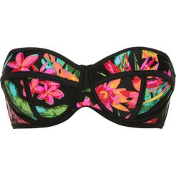 Biustonosz bikini na fiszbinach bonprix czarny z nadrukiem. Czarne bikini bonprix, z nadrukiem. Za 89,99 zł.