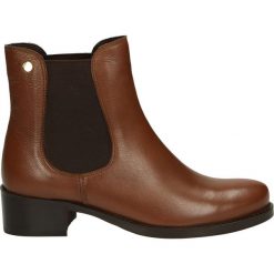 Botki - PEARL1724 TAN. Brązowe botki damskie skórzane marki Venezia. Za 229,00 zł.