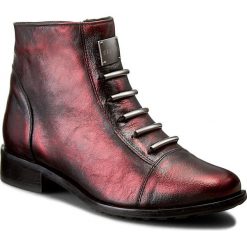 Botki damskie lity: Botki EKSBUT - 65-3828-F95-1G Bordo/Czarny Lic