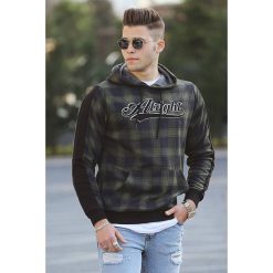 Męska bluza DUSTIN KHAKI. Brązowe bluzy męskie IVET, m, bez wzorów, z kapturem, bez rękawów, z kapturem. W wyprzedaży za 49,00 zł.