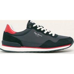 Pepe Jeans - Buty Cross 4 Basic. Niebieskie sneakersy męskie Pepe Jeans, z okrągłym noskiem, na sznurówki. Za 319,90 zł.