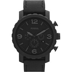 Zegarek FOSSIL - Nate JR1354 Black/Black. Czarne zegarki męskie Fossil, ze stali. Za 649,00 zł.