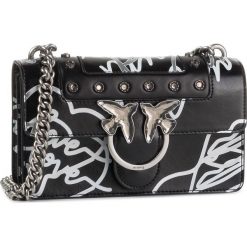 Torebka PINKO - Mini Love Neon 1 AI 19-20 PLTT 1P21HK Y5V9 Black/Silver/White. Czarne torebki klasyczne damskie Pinko, bez wzorów, ze skóry, eleganckie, bez dodatków. Za 1349,00 zł.