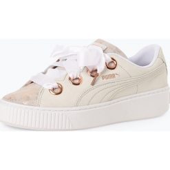 Puma - Damskie tenisówki ze skóry – Platform Kiss Artica, biały. Trampki i tenisówki damskie Puma. Za 229,95 zł.