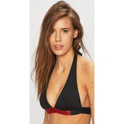 Calvin Klein Jeans - Biustonosz kąpielowy. Czarne stroje kąpielowe damskie Calvin Klein Jeans, xs, bez wzorów, z elastanu. W wyprzedaży za 189,90 zł.