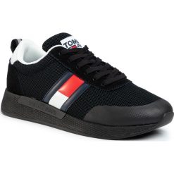 Sneakersy TOMMY JEANS - Flexi Tommy Jeans Flag Sneaker EM0EM00400 Black BDS. Czarne sneakersy męskie Tommy Jeans, na co dzień, bez wzorów, z jeansu, bez zapięcia. Za 399,00 zł.