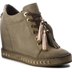 Sneakersy CARINII - B4615 H08-000-000-C98. Zielone sneakersy damskie Carinii, z materiału. W wyprzedaży za 259,00 zł.
