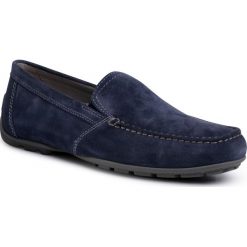 Mokasyny GEOX - U Moner V U1144V 00022 C4005 Avio. Niebieskie mokasyny męskie Geox, ze skóry, eleganckie. W wyprzedaży za 379,00 zł.
