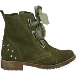 Botki - 501 CAM OLIV. Szare botki damskie skórzane Venezia. Za 299,00 zł.
