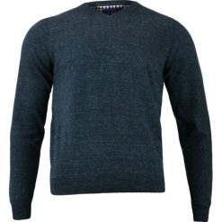 Granatowy Męski Sweter w Serek (V-neck) -Adriano Guinari- Klasyczny, Melanż SWADGinneB8NJ072melanz. Niebieskie swetry męskie m, melanż, z bawełny, eleganckie. Za 99,00 zł.