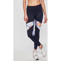Desigual Sport - Legginsy. Niebieskie legginsy sportowe damskie marki Desigual Sport, s, z elastanu. Za 299,90 zł.