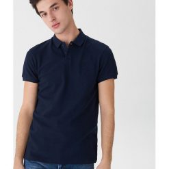Koszulka polo - Granatowy. Niebieskie koszulki męskie marki House, s, bez wzorów, polo, bez rękawów. Za 59,99 zł.
