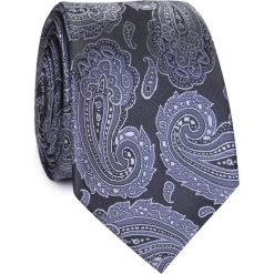 Krawat KWSR002124. Szare krawaty męskie Giacomo Conti, bez wzorów, z mikrofibry, eleganckie. Za 69,00 zł.