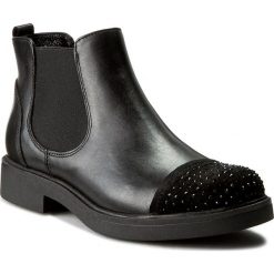 Sztyblety CARINII - B3751 360-E50-PSK-B79. Czarne buty zimowe damskie Carinii, z materiału, na obcasie. W wyprzedaży za 269,00 zł.