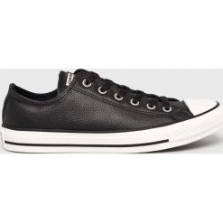 Converse - Tenisówki. Czarne trampki męskie marki Converse, ze skóry, na sznurówki. W wyprzedaży za 269,90 zł.