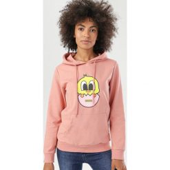 Ciemnoróżowa Bluza Vylraya. Różowe bluzy damskie Born2be, s, bez wzorów, bez rękawów, z kapturem. Za 69,99 zł.