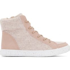 Trampki dwumateriałowe 26-35. Czerwone buty dziewczęce sportowe marki La Redoute Collections. Za 125,96 zł.
