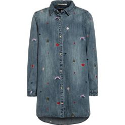 Sukienki dziewczęce z falbanami: Scotch R’Belle COLORED EMBROIDERIES Sukienka jeansowa blue denim