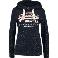 Bluzy damskie: Superdry PREMIUM GOODS Bluza z kapturem eclipse navy star