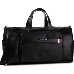 Torba TOMMY HILFIGER - Th Downtown Duffle AM0AM05240 BDS. Czarne torby męskie skórzane TOMMY HILFIGER, bez wzorów, ze skóry ekologicznej. W wyprzedaży za 679,00 zł.