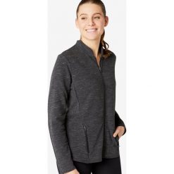 Bluza na zamek Gym & Pilates Freemove 510 damska. Szare bluzy damskie NYAMBA, m, bez wzorów, z elastanu, bez rękawów, bez kaptura, na jogę i pilates. Za 89,99 zł.