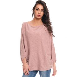 Sweter "Ness" w kolorze jasnoróżowym. Różowe swetry damskie Scarlet Jones, s, bez wzorów, bez rękawów, bez kaptura. W wyprzedaży za 152,95 zł.