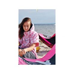 Bawełniane ponczo plażowe / surf LOTOS. Pomarańczowe płaszcze damskie Vada, z haftami, z bawełny. Za 299,00 zł.