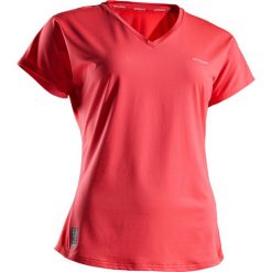 Koszulka tenisowa TS Soft 500 damska. Białe t-shirty damskie ARTENGO, bez wzorów, z elastanu, z dekoltem na plecach, bez rękawów, bez kaptura, tenisowe. Za 34,99 zł.