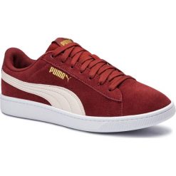 Sneakersy PUMA - Vikky v2 369725 09 F Brick/P Parchment/Gold/Wht. Czerwone półbuty damskie Puma, na co dzień, bez wzorów, ze skóry, bez obcasa, na płaskiej podeszwie, bez zapięcia. W wyprzedaży za 169,99 zł.