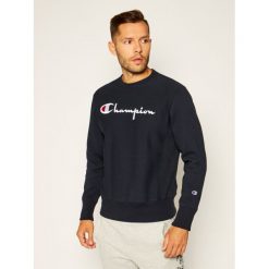 Bluza Champion Crewneck 215160. Niebieskie bluzy męskie Champion, m, bez wzorów, z bawełny, bez kołnierzyka, bez rękawów, bez kaptura. Za 359,00 zł.