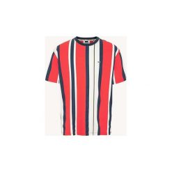 T-shirty z krótkim rękawem Tommy Jeans DM0DM06551 TJM VERTICAL STRIPE. Czerwone t-shirty męskie Tommy Jeans, s, bez wzorów, z jeansu, bez kołnierzyka, krótkie. Za 153,07 zł.