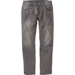 Jeansy męskie regular: Dżinsy Straight bonprix szary "medium denim used"